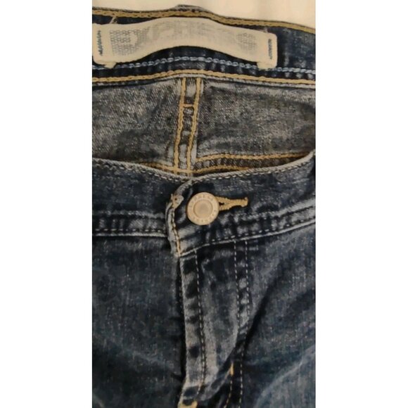 Express Precision Fit Cetine and Flare Denim Blue Jeans Size 8 S Low Rise - Picture 5 of 13